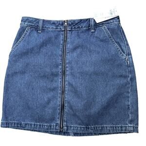NWT Hollister Ultra HighRise Denim Jean Skirt Retail $45 Size 7